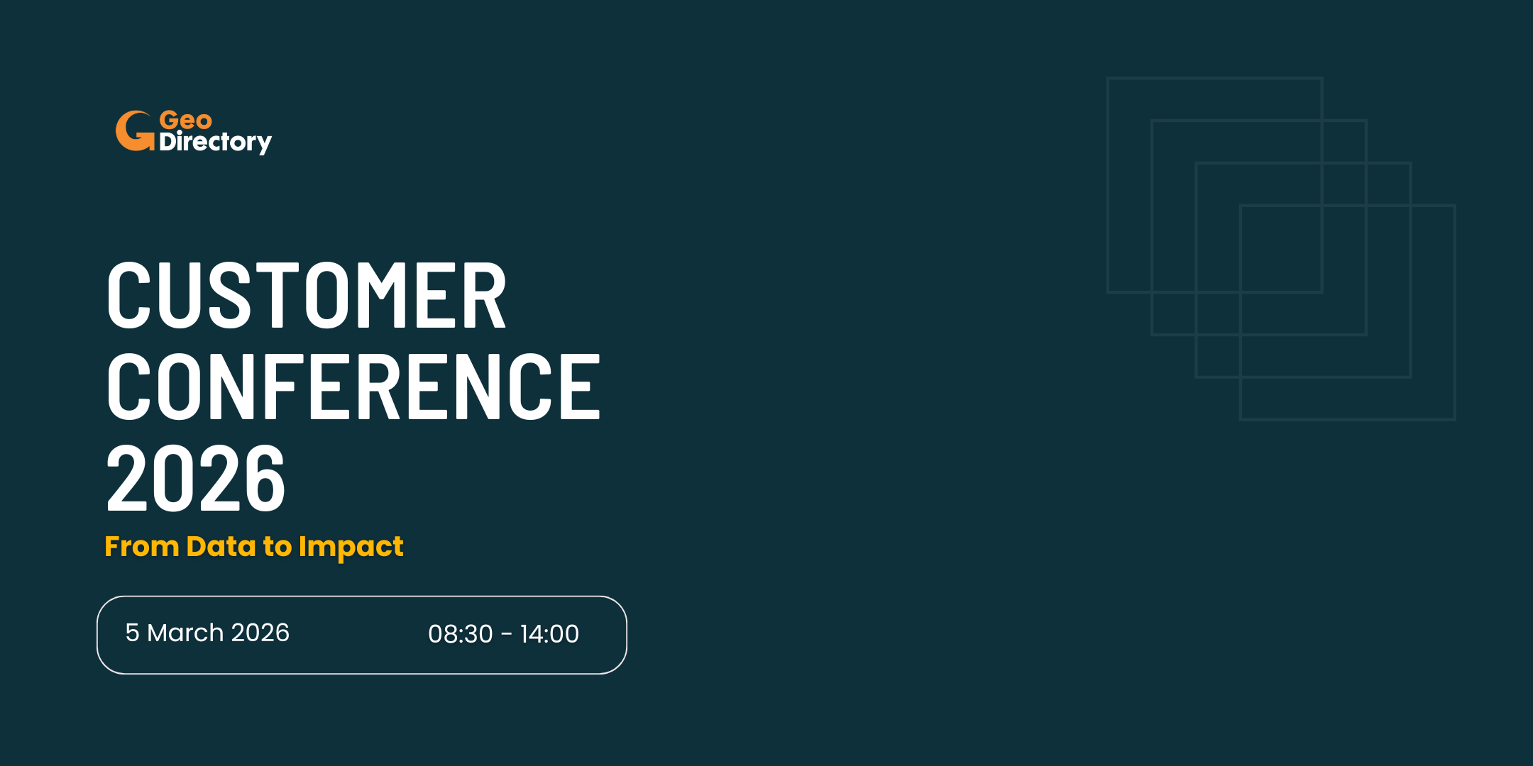 GeoDirectory Customer Conference 2026